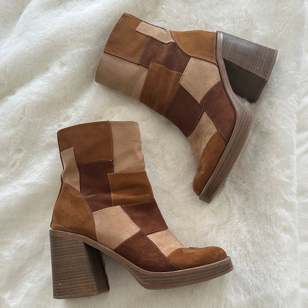 Universal Thread Patchwork Suede Boot